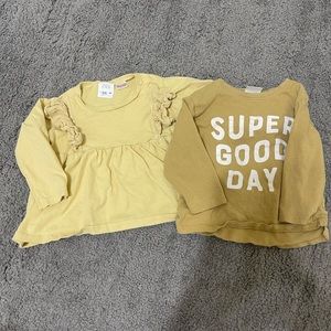 ZARA Baby Girl Long Sleeve Tops Bundle